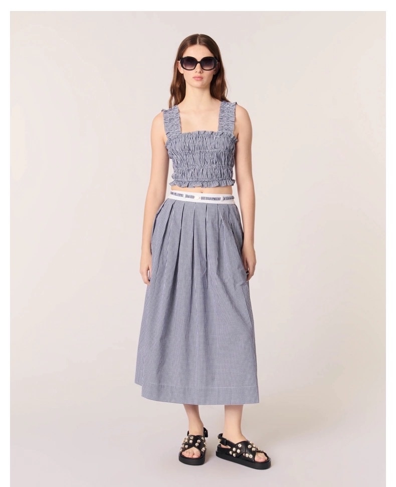 CHÂN VÁY MAXI GINGHAM