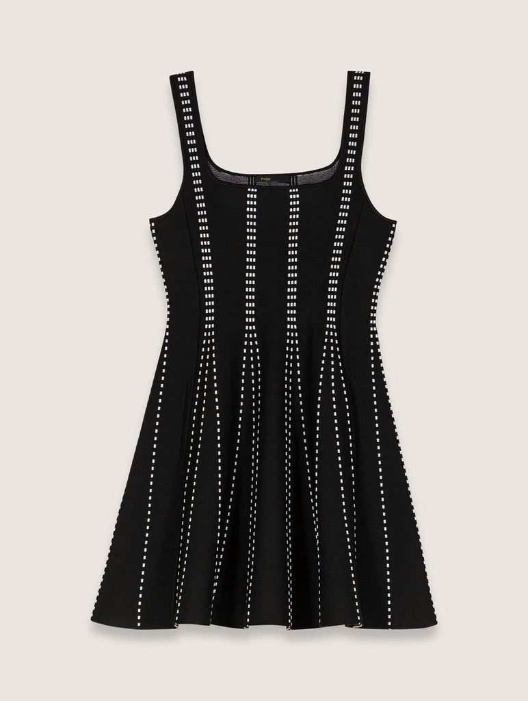 Váy dệt kim jacquard ngắn
