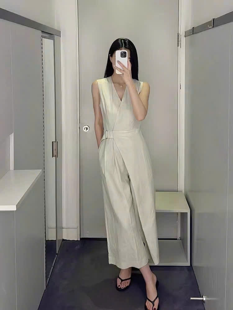 Jumsuit COS sát nách kèm belt