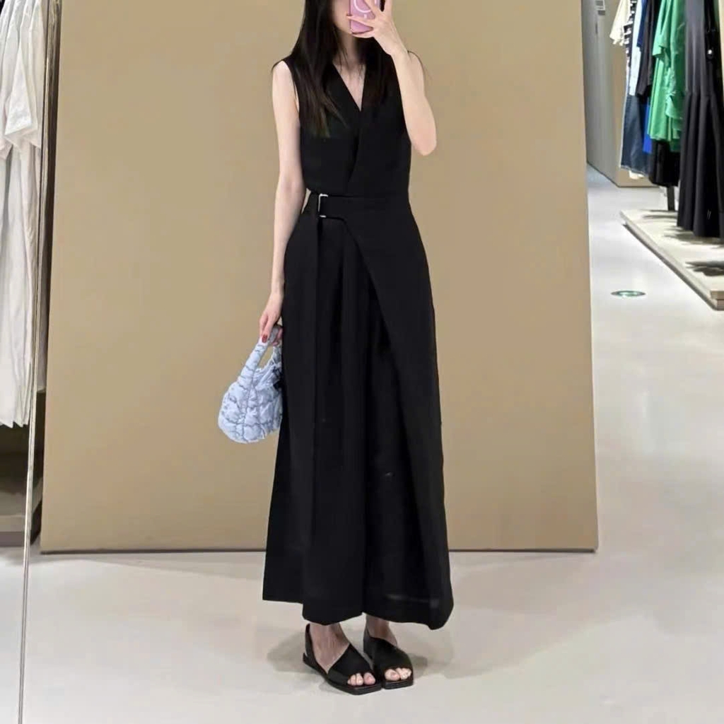 Jumsuit COS sát nách kèm belt