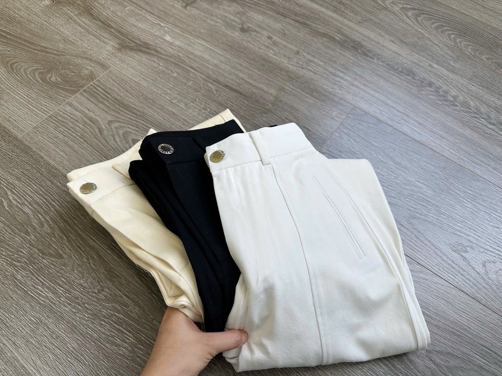 Quần suông CK cạp cao