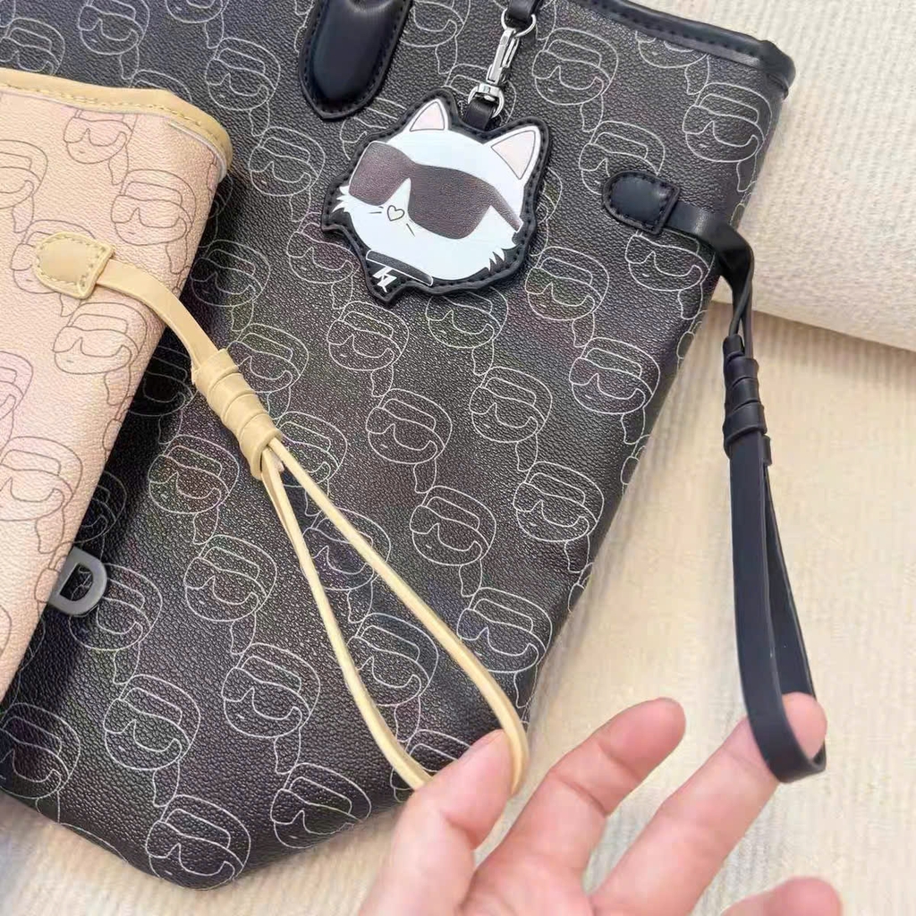 Túi TOTE KARL hoạ tiết chìm