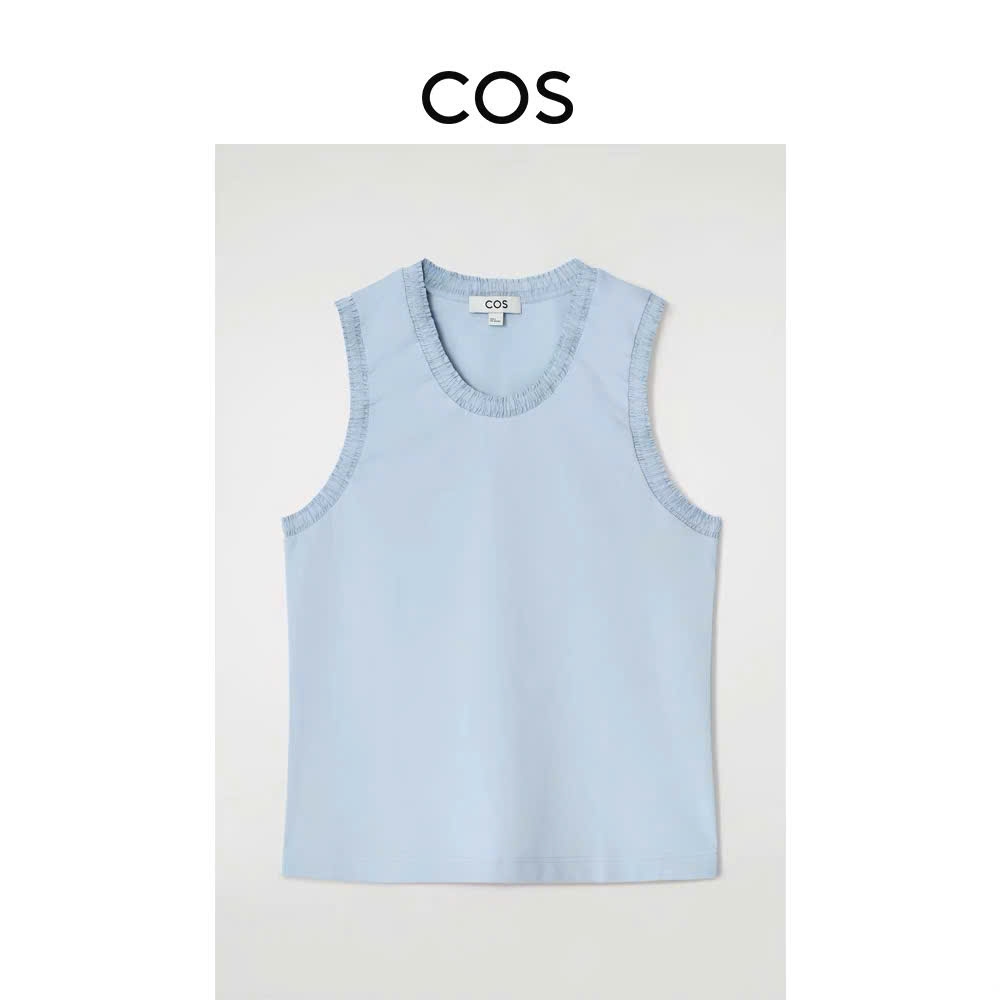 Áo COS cổ tròn sát nách bèo cổ