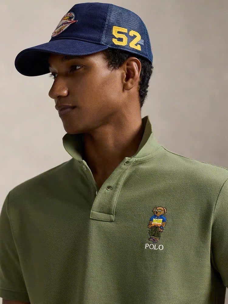 Polo nam cổ đức thêu hoạ tiết BEAR