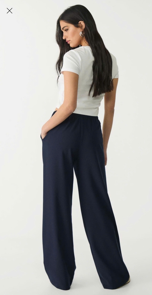 Quần suông Stradivarius 2 màu cạp chun