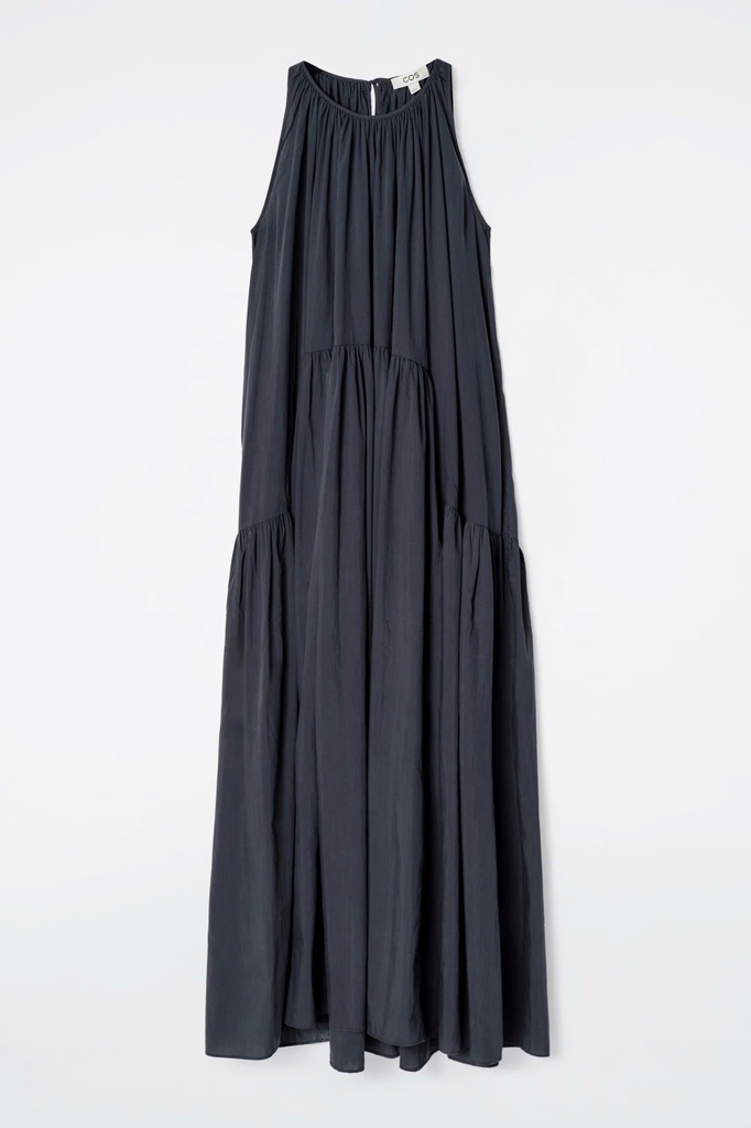 Maxi COS cổ nhún 3 màu