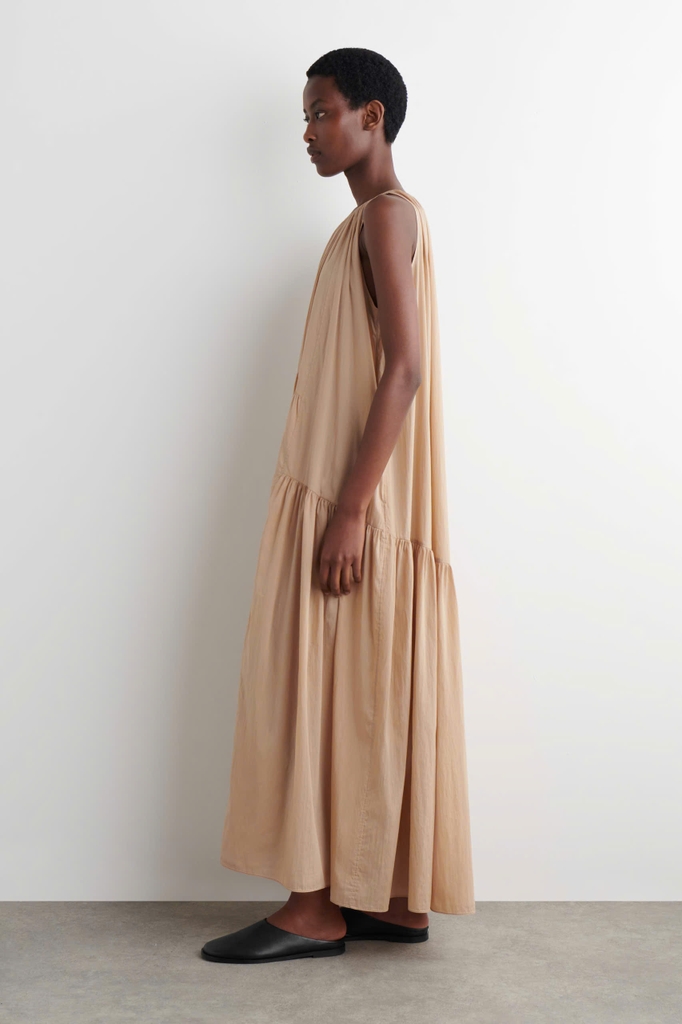 Maxi COS cổ nhún 3 màu
