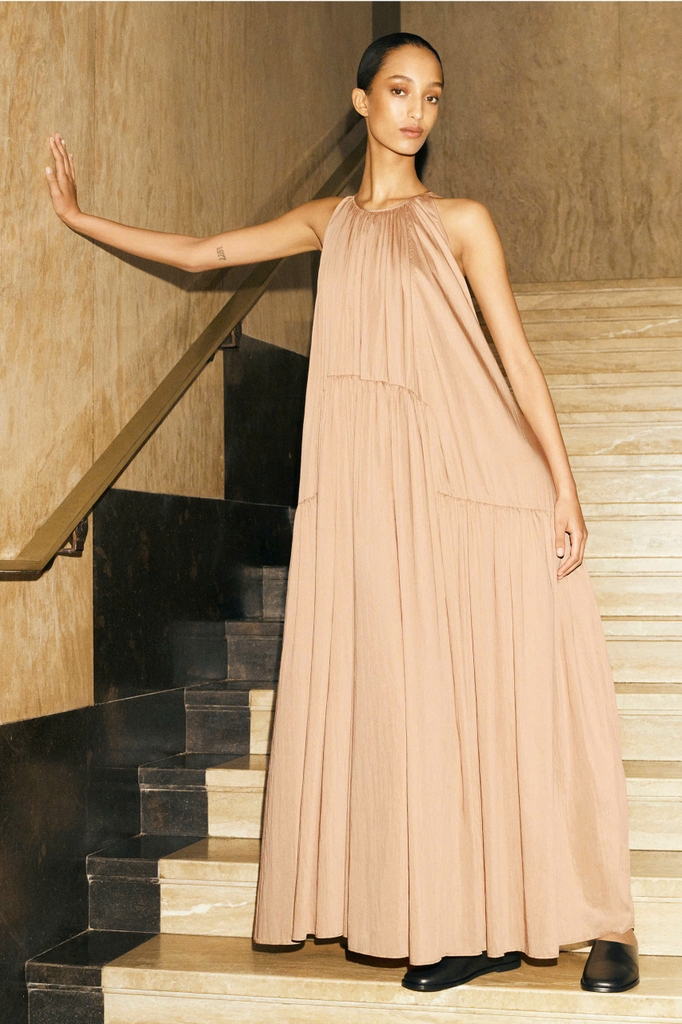 Maxi COS cổ nhún 3 màu