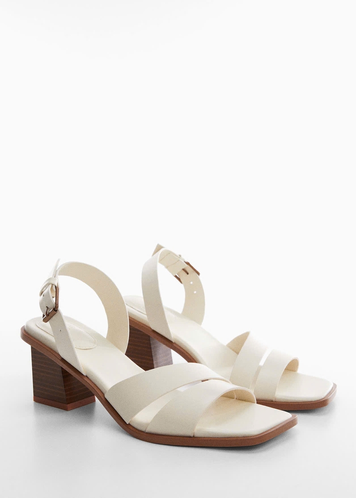 Sandal MNG gót vuông