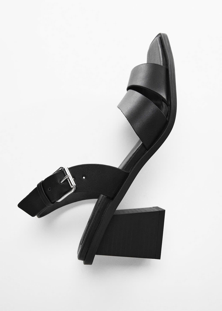 Sandal MNG gót vuông