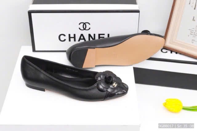 Giày búp bê Chanel Hoa Trà