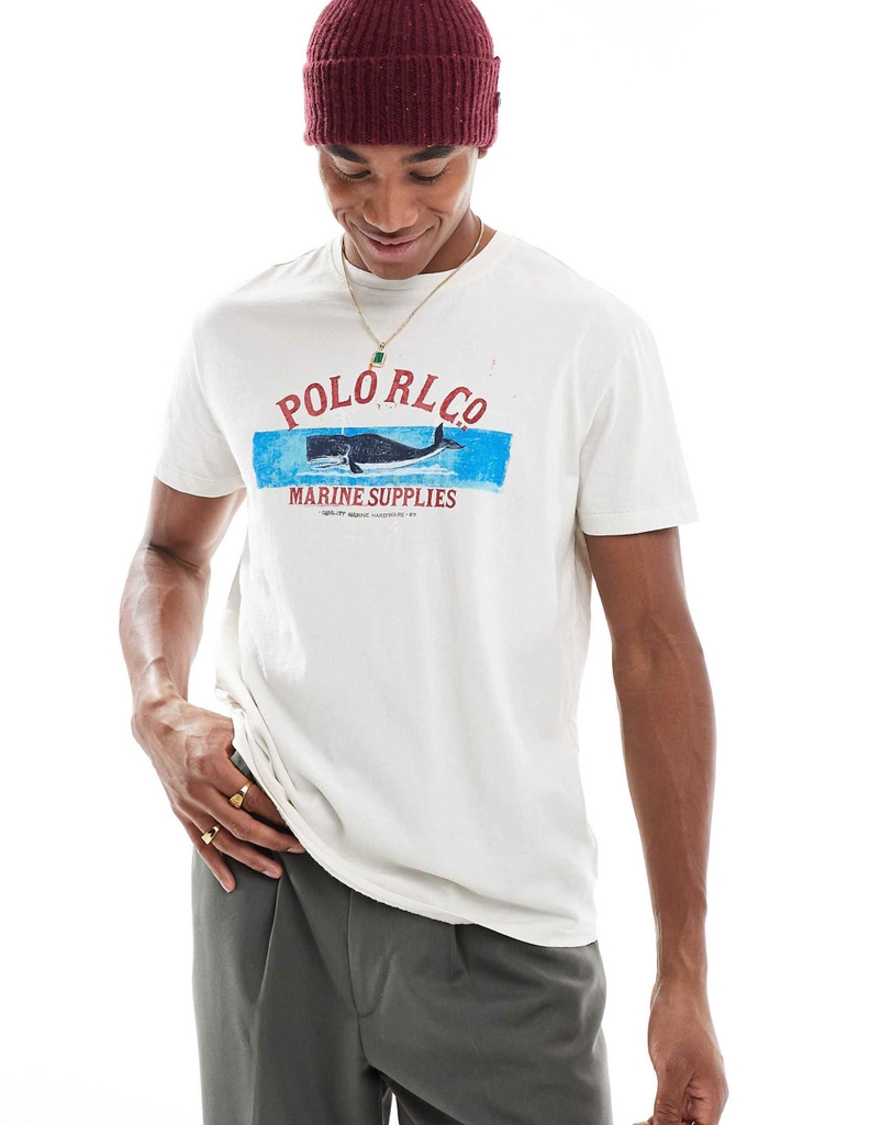 Tshirt Polo RL 100% cotton hoạ tiết