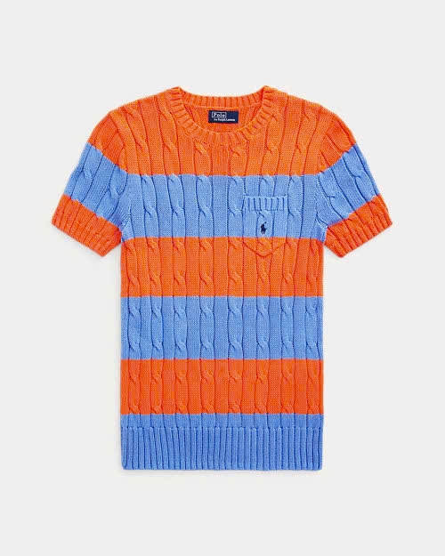Áo polo cotton cổ tròn túi ngực