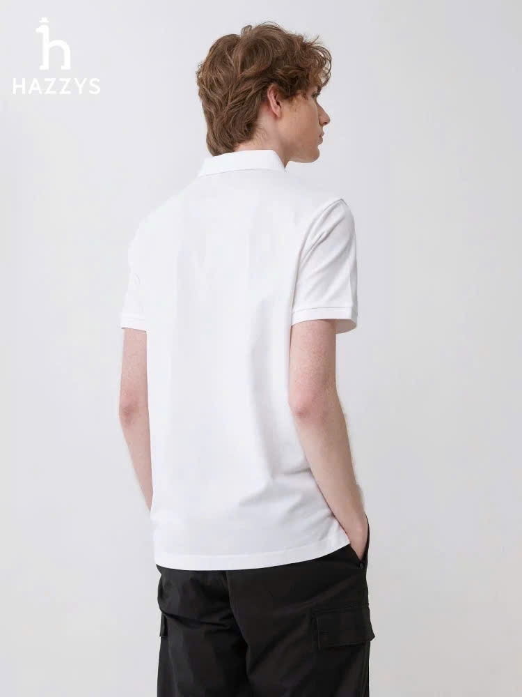 Áo Polo nam Hazzys cổ bẻ 2 màu
