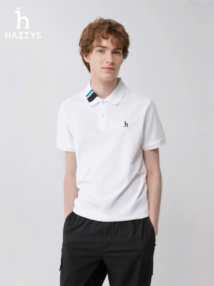 Áo Polo nam Hazzys cổ bẻ 2 màu