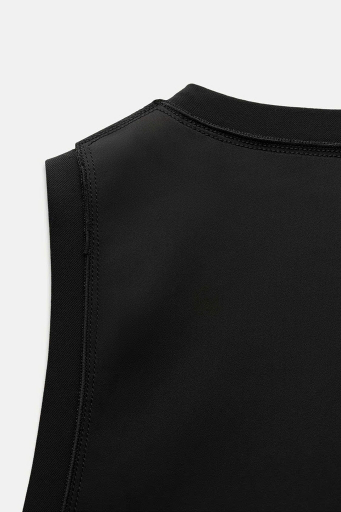 Gilett Zara đen vạt lệch dư xịn
