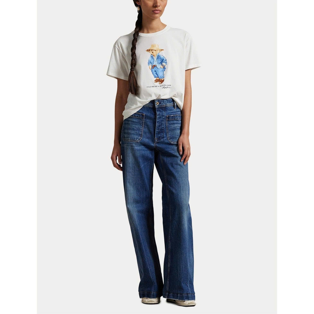 Áo thun cotton Jersey Logo Denim Goods