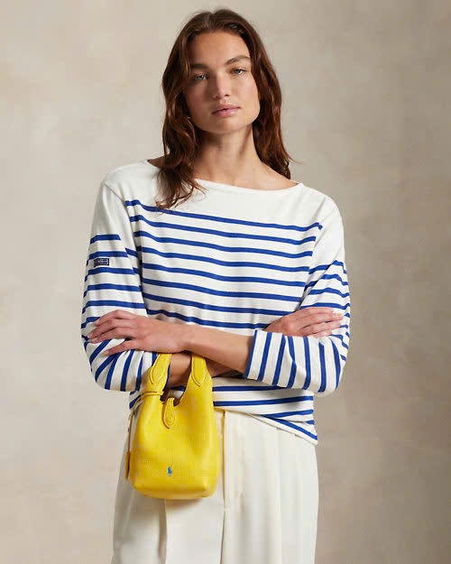 Túi Polo Play leather small tote & crossbody bag