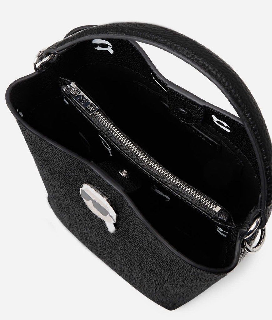 Túi Karl Largerfeld ikon pebble bucket bag in leather