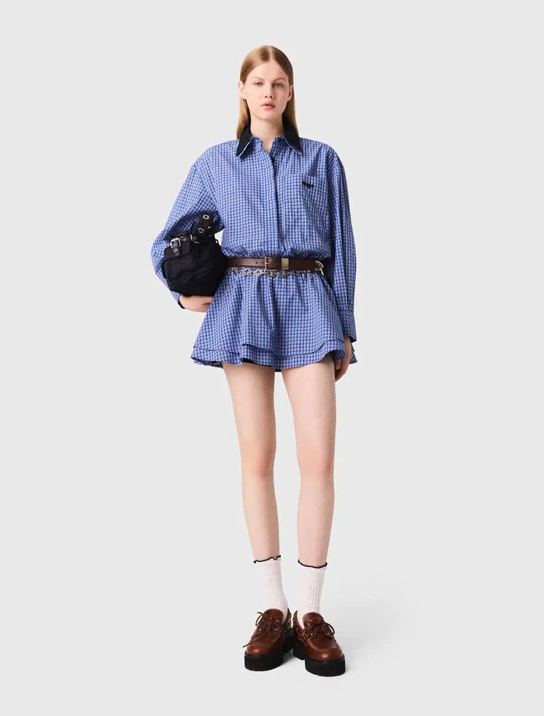 Váy cotton đính đá co giãn