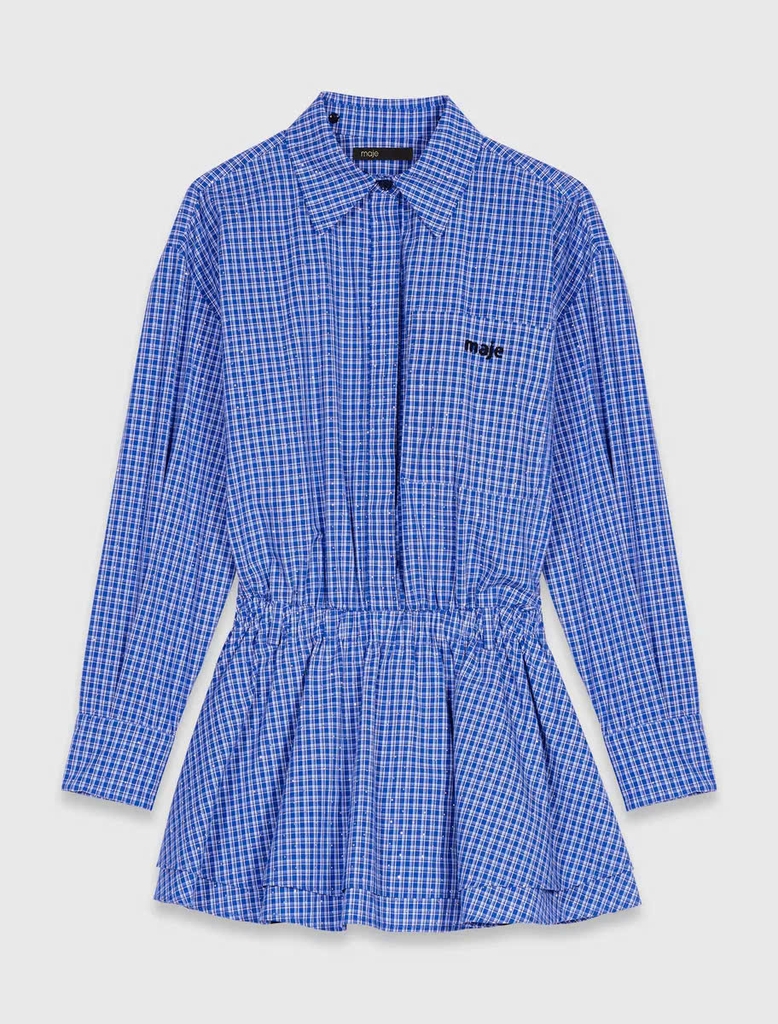 Váy cotton đính đá co giãn