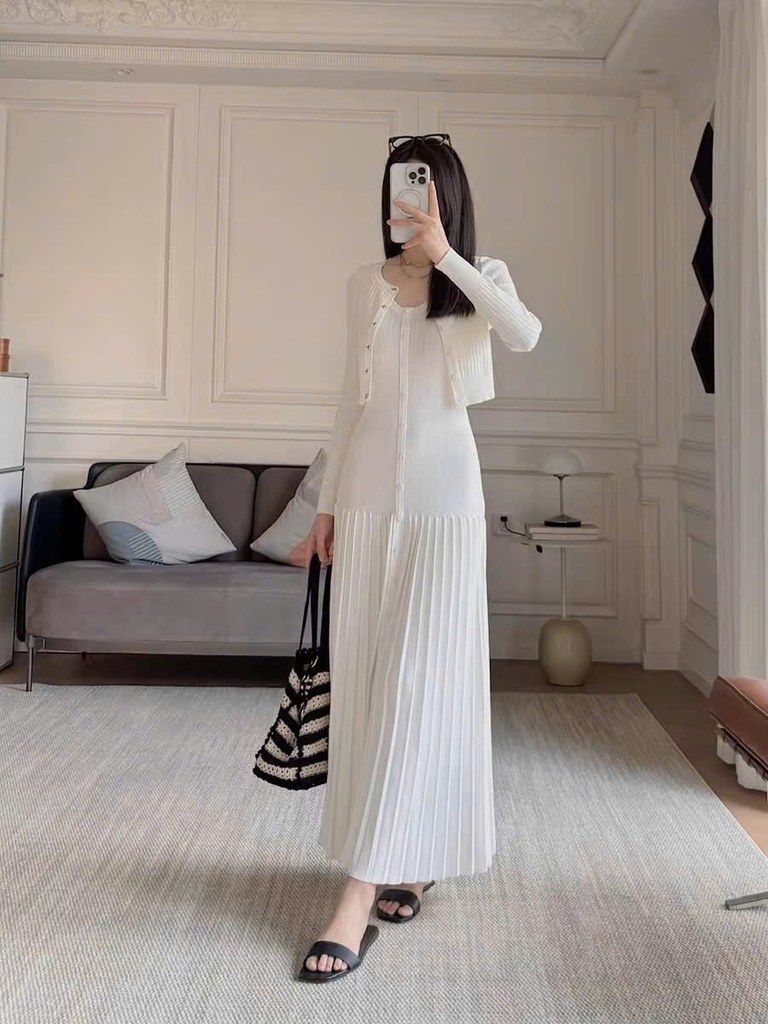 Váy maxi dệt kim