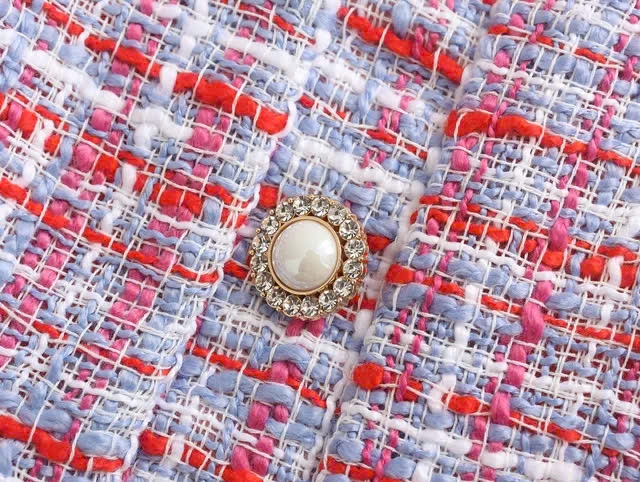 Chân váy Zara dạ tweed khuy đá