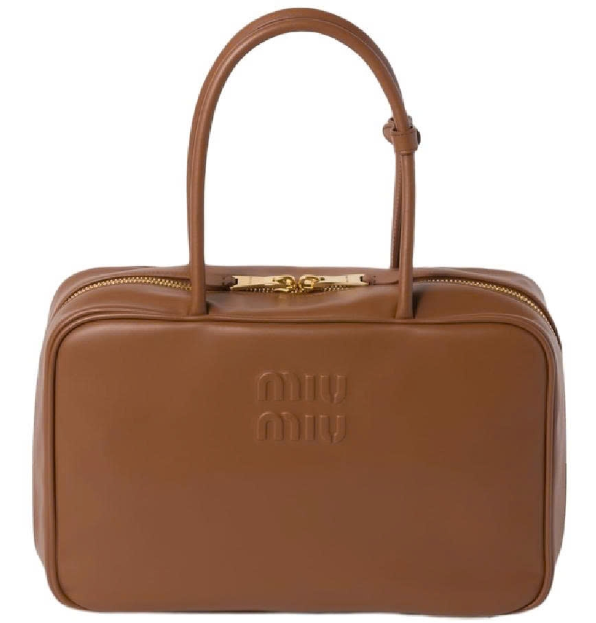 Túi Miumiu da trơn hộp chữ nhật Sz Mini 2 màu