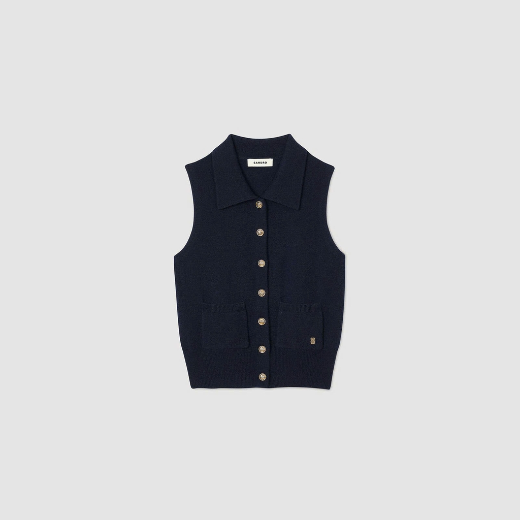 Áo khoác cardigan len và cashmere