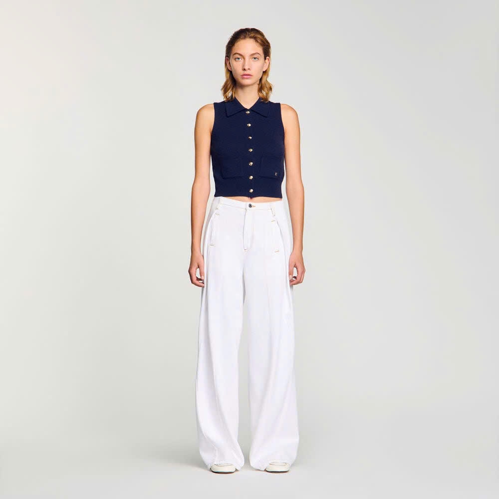 Áo khoác cardigan len và cashmere