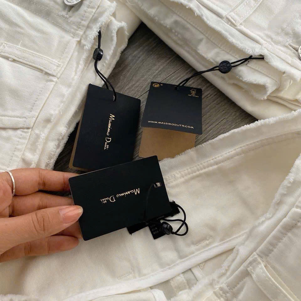 Quần denim suông Massimo Dutti