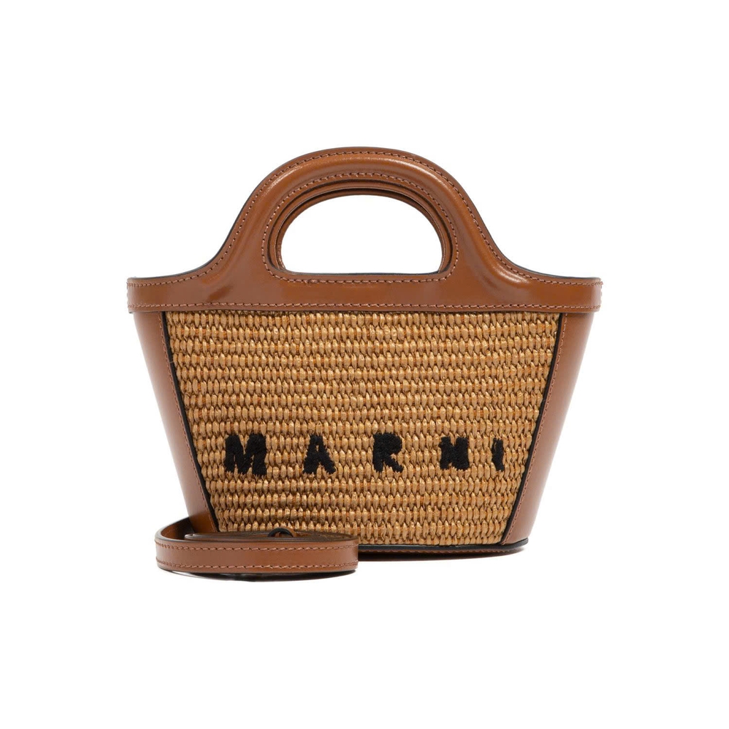 Túi cói Marni cải da