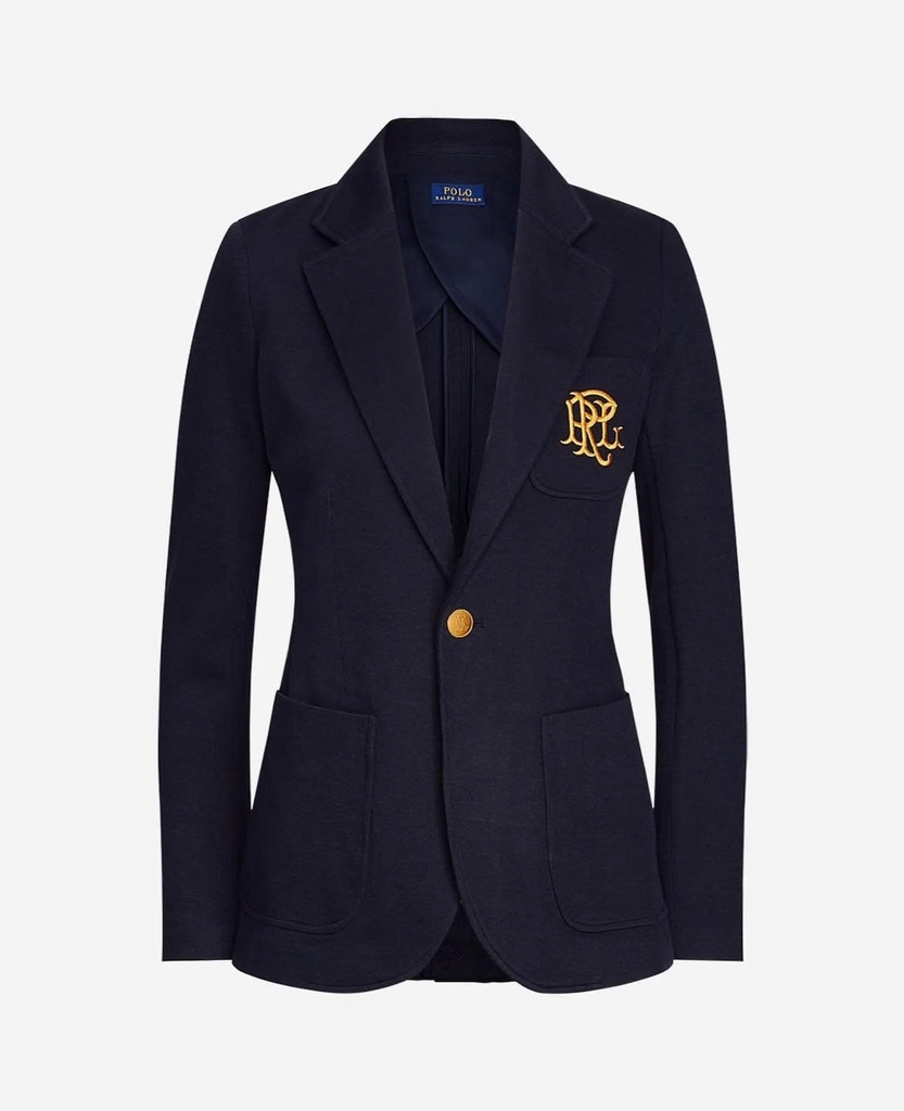 Blazer Polo 100% cotton 1 khuy huy hiệu PRL 2 màu