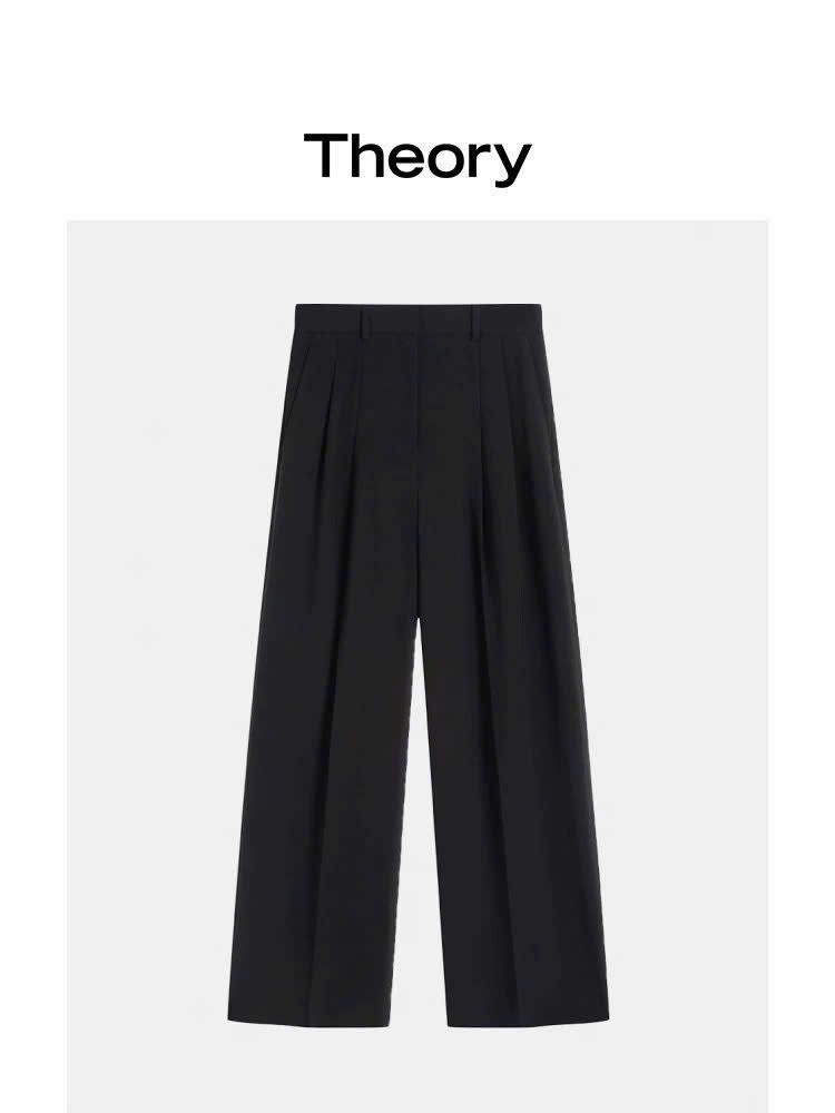 Quần Theory ống suông đen