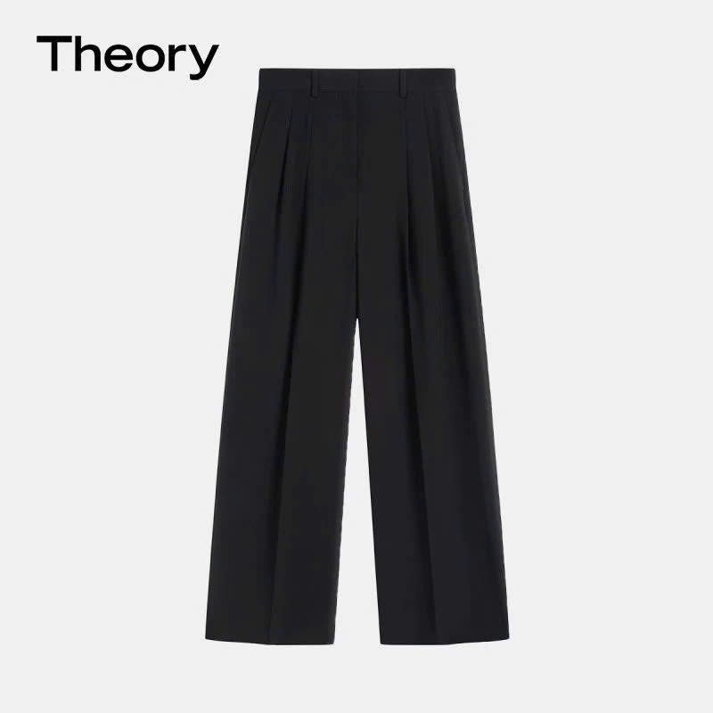 Quần Theory ống suông đen