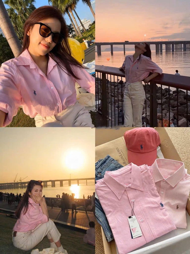 Sơ mi Polo Ralph Lauren linen cổ đức  5 màu