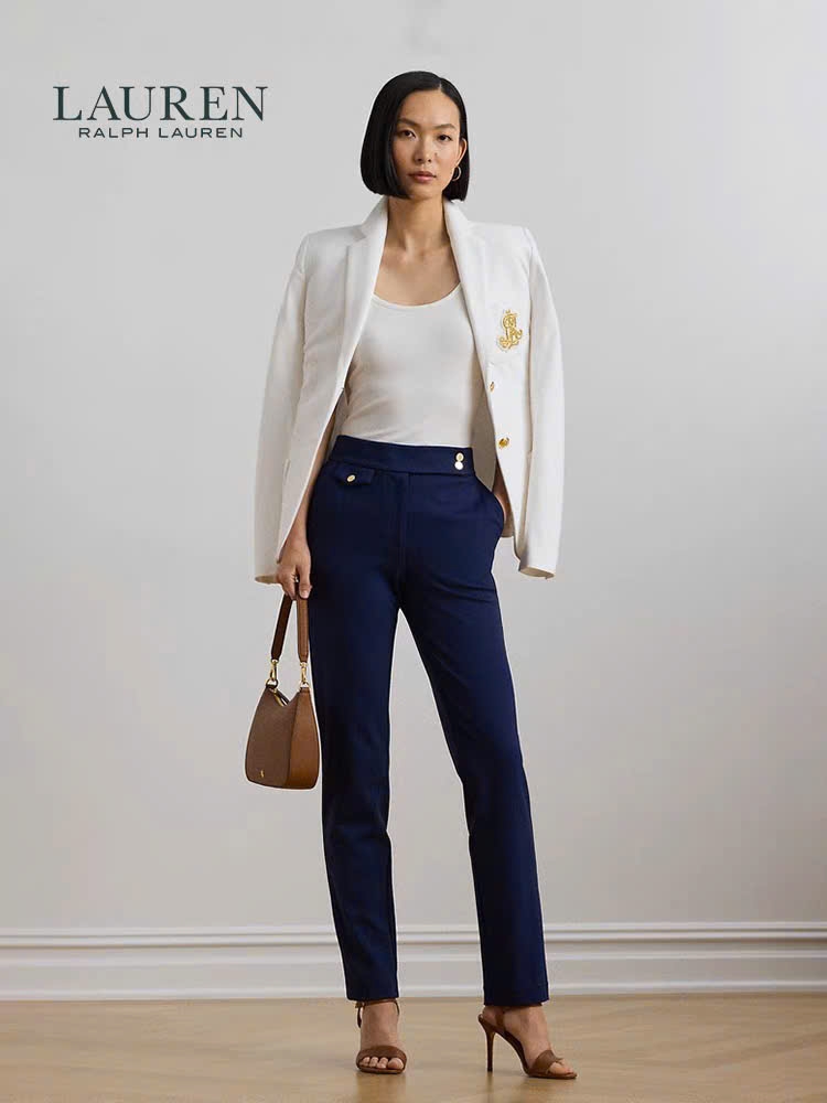 Blazer Polo Double-Knit Jacquard - 2 khuy logo PRL 3 màu