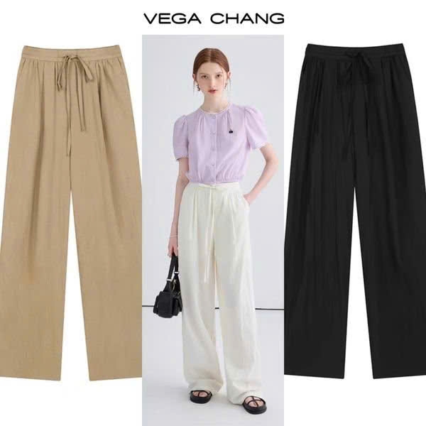 Quần lụa suông cạp chun HQ Miss DuDu