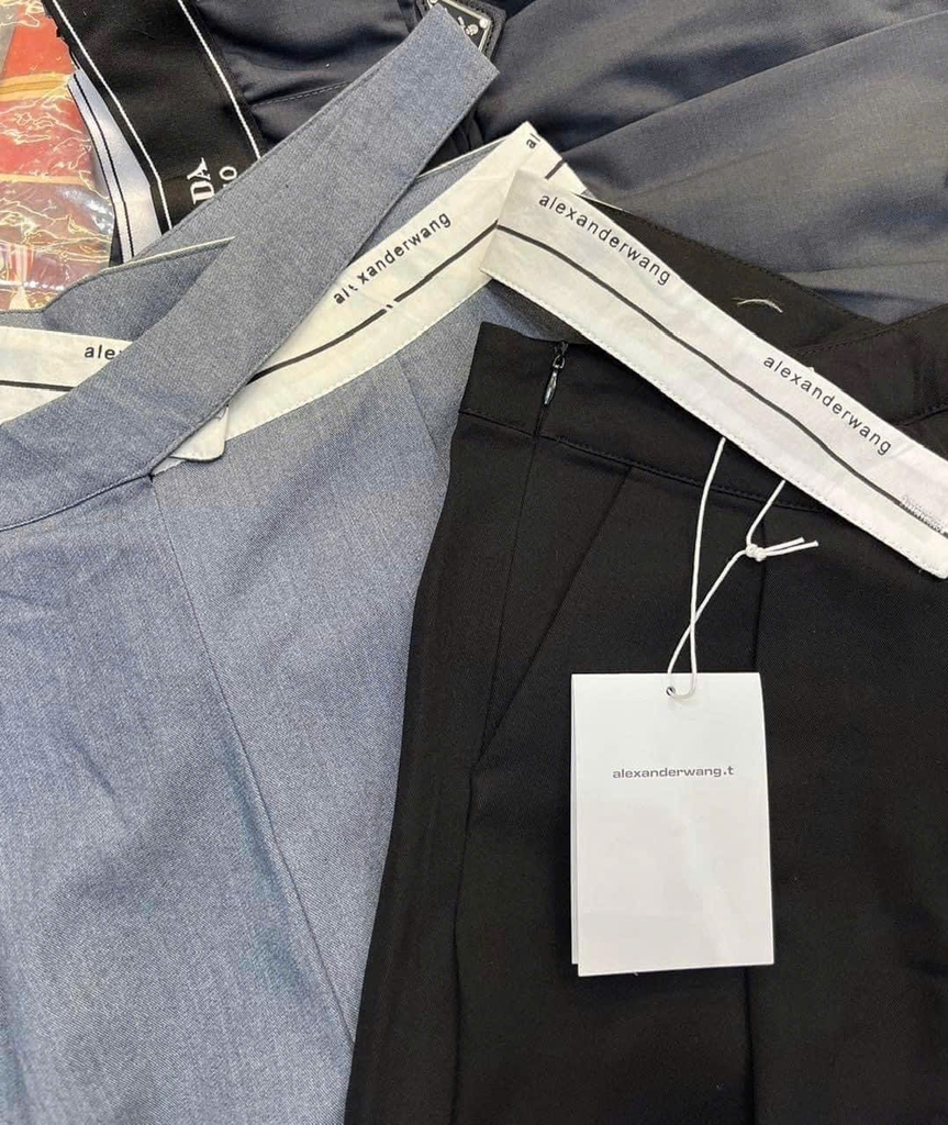 Quần suông Alexander Wang cạp chéo