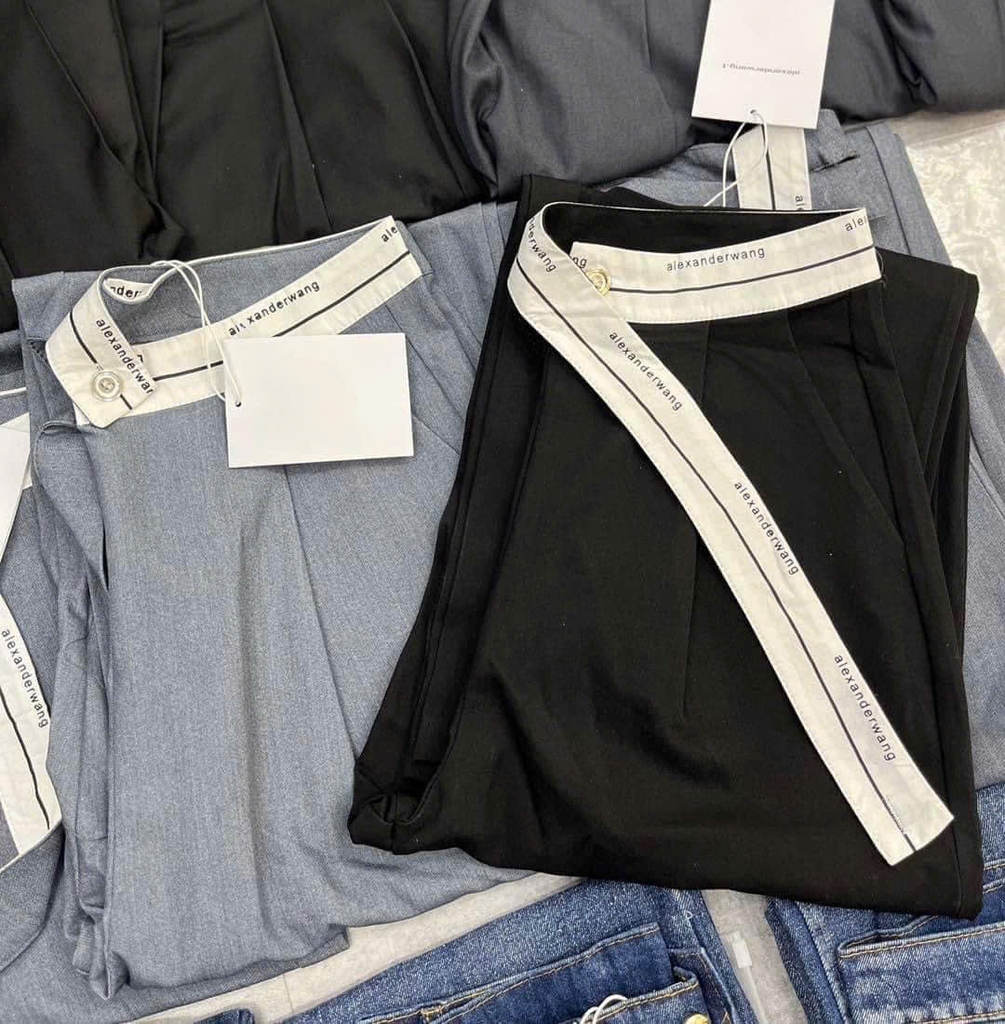 Quần suông Alexander Wang cạp chéo