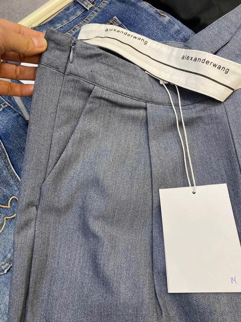 Quần suông Alexander Wang cạp chéo