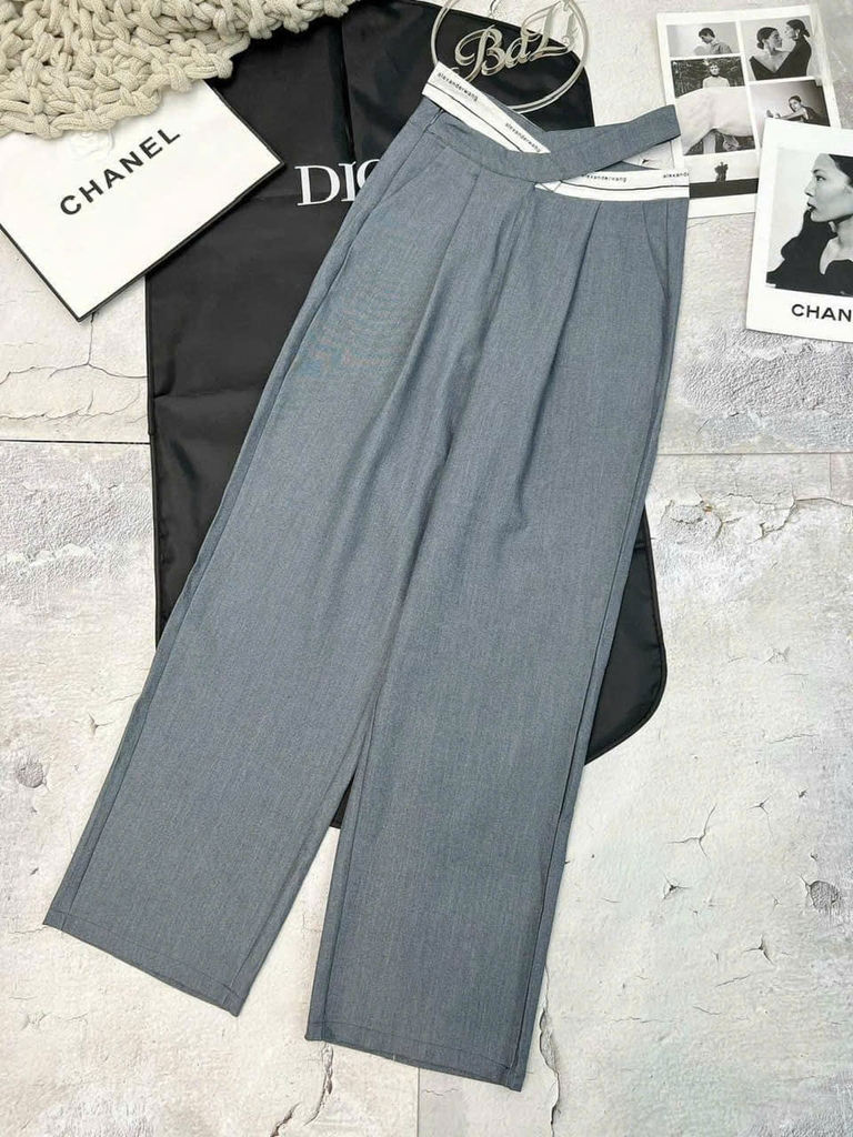 Quần suông Alexander Wang cạp chéo