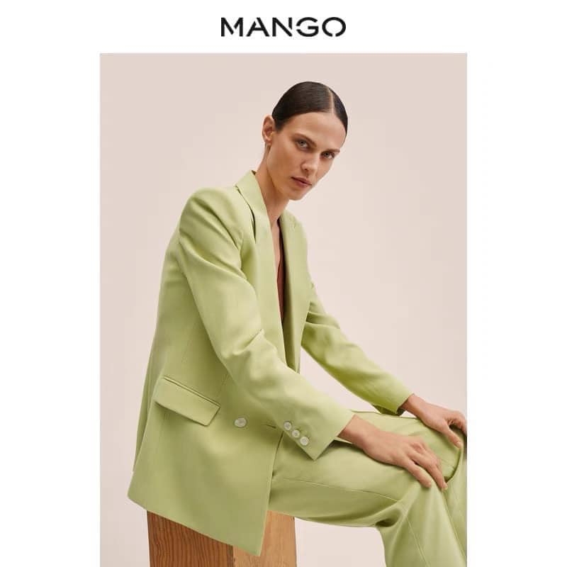 Quần suông MNG xanh dư xịn