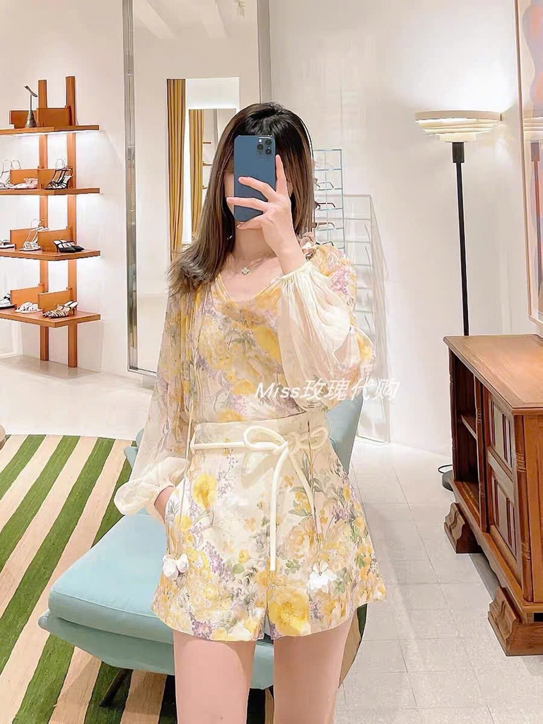 Zimmermann HARMONY BILLOW BLOUSE