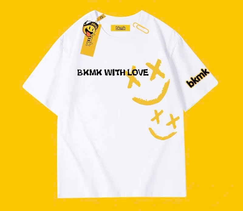 T shirt drew house chư in BKMK WITH LOVE