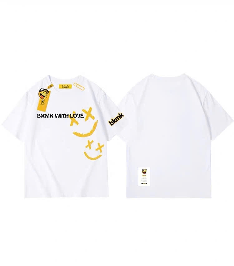T shirt drew house chư in BKMK WITH LOVE