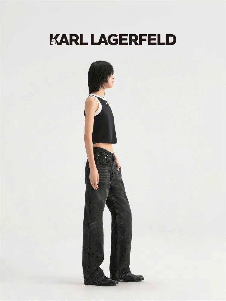 Áo croptop KARL 3 lỗ dệt kim