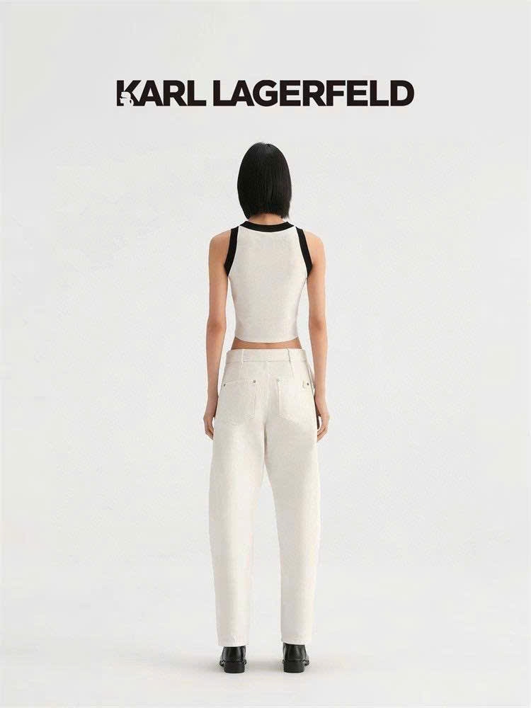 Áo croptop KARL 3 lỗ dệt kim