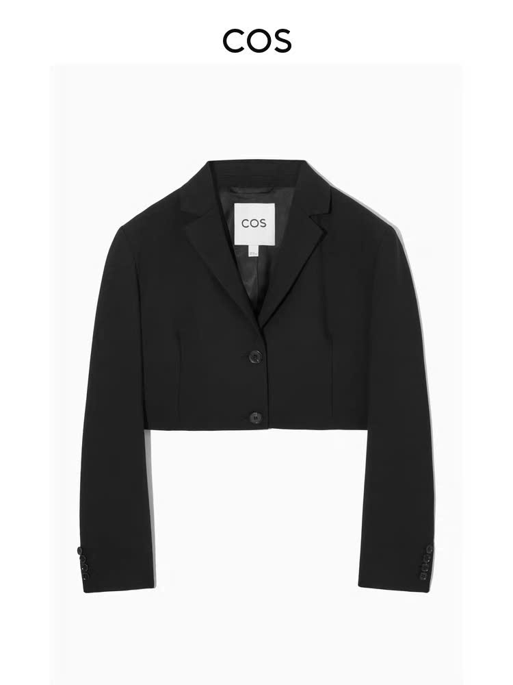 Blazer COS dáng crop đen