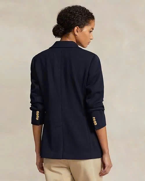 Polo Ralph Lauren Double-Knit Jacquard Blazer - 1 khuy Huy hiệu thêu